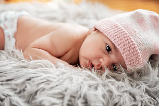 New Born Baby Girl stock photo