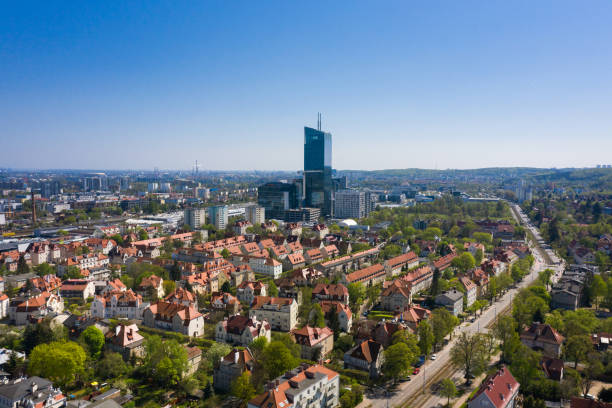 New business center of Sopot stock photo