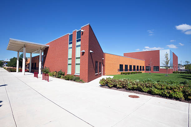 New Elementary School in Roseland, Chicago stock photo
