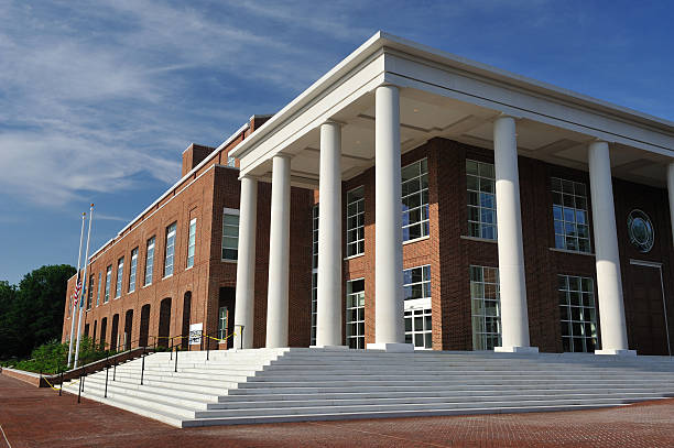 New Kent County Courthouse in Dover stock photo