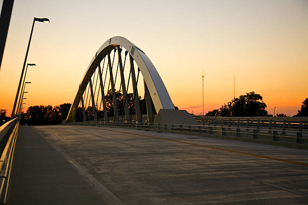 New Main Street bridge in Columbus, Ohio stock photo