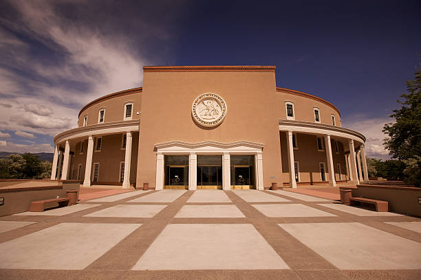 New Mexico capitol building in Santa Fe "Please view more Santa Fe, New Mexico, USA photos here:" new mexico stock pictures, royalty-free photos & images