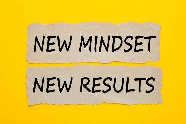 New mindset  new results concept stock photo