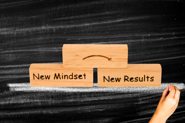 New Mindset New Results stock photo