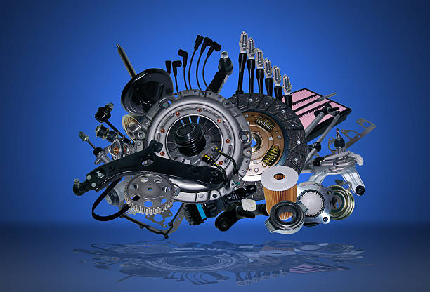 New spare parts stock photo