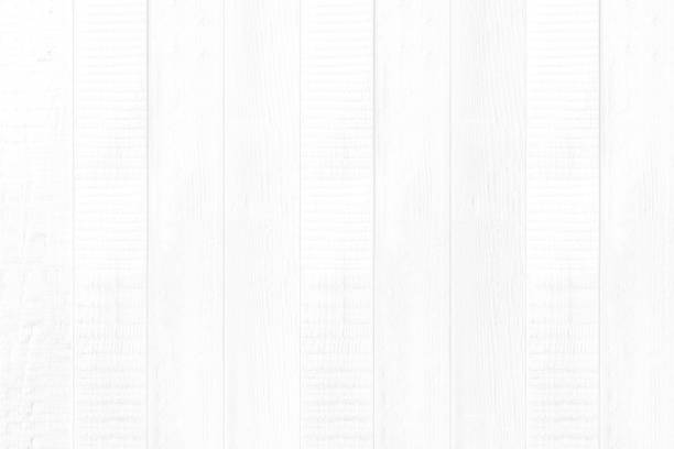 New white wood panel wall texture for background stock photo