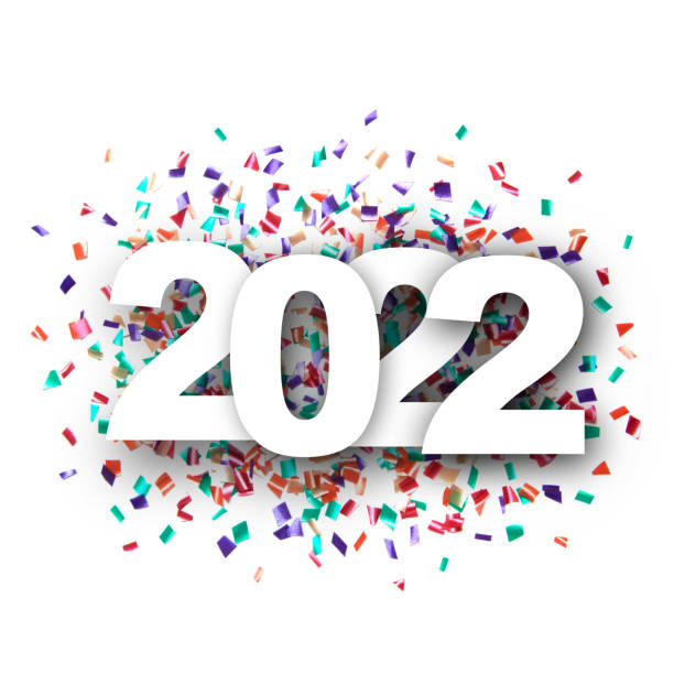 New year 2022 stock photo