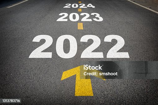 istock New year 2022 to 2024 and yellow arrow on asphalt road 1313783716