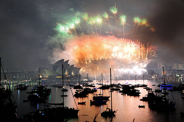 New Year's Fireworks, Sydney, Australia stock photo