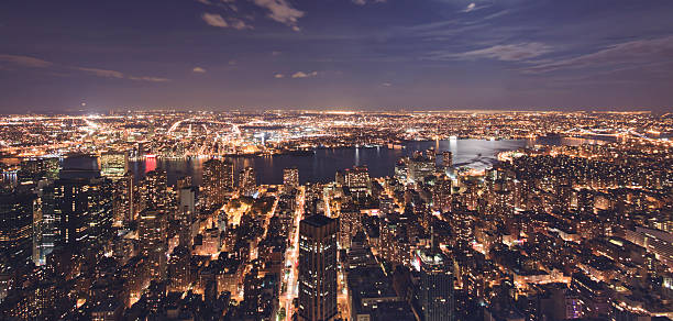 New York at night stock photo
