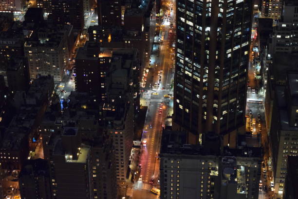 New York bei Nacht stock photo