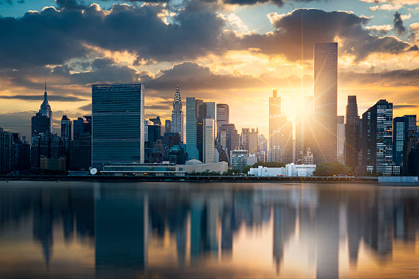 New York City skyline stock photo