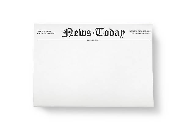 News today with blank space stock photo