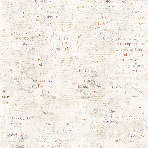 오래된 빈티지 읽을 수없는 종이 질감 배경신문 원활한 패턴 - newspaper texture 뉴스 사진 이미지