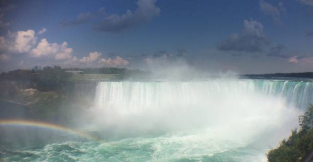 Niagara Fall + Rainbow stock photo