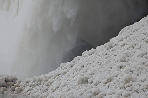 Niagara Falls Frozen Ice stock photo