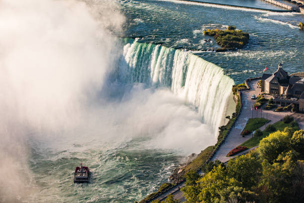 Niagara falls in North America stock photo