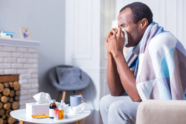african man with flu
