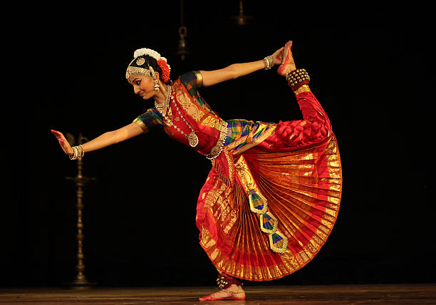 Nidhi Ravishankar - Bharatanatyam Bangalore, India - August 3, 2014: Nidhi Ravishankar, a young girl performs bharatanatyam recital at JSS auditorium for the first time in an event organised by her father Mr.Ravishankar. She began to practice classical dance since her childhood. bharathanatyam stock pictures, royalty-free photos & images