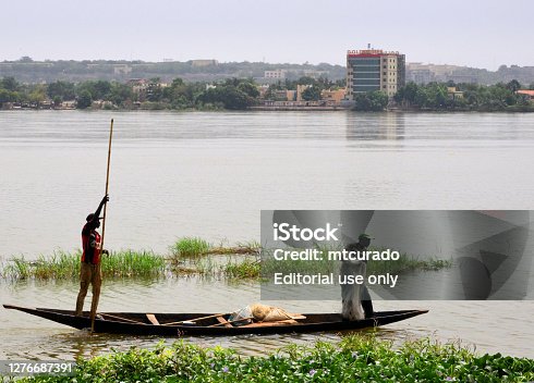 istock Niger River - fishermen and Badalabougou quarter, Bamako, Mali 1276687391