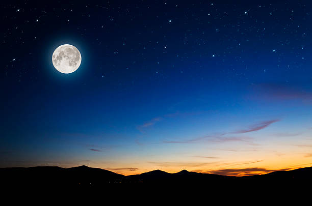 night background night background moonlight stock pictures, royalty-free photos & images