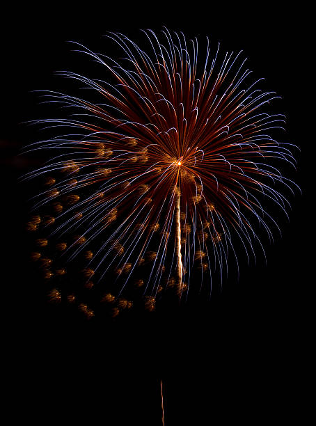 Night Fireworks on holiday stock photo