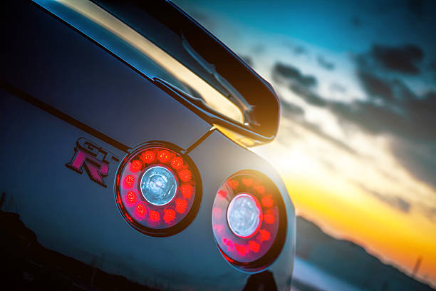 Nissan GTR Black Edition stock photo