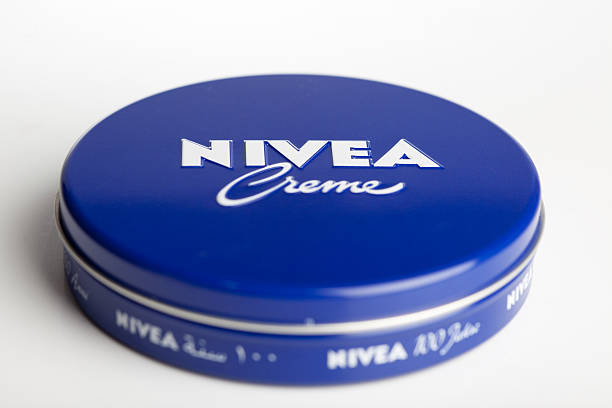 Nivea Cream, Beiersdorf skin cream stock photo
