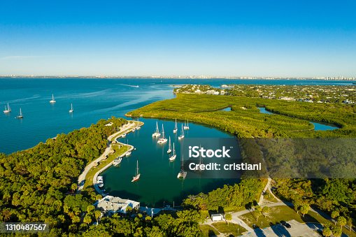 istock No Name harbour in Key Biscayne, Miami 1310487567