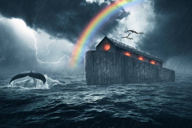 Noah's Ark Bible Story stock photo