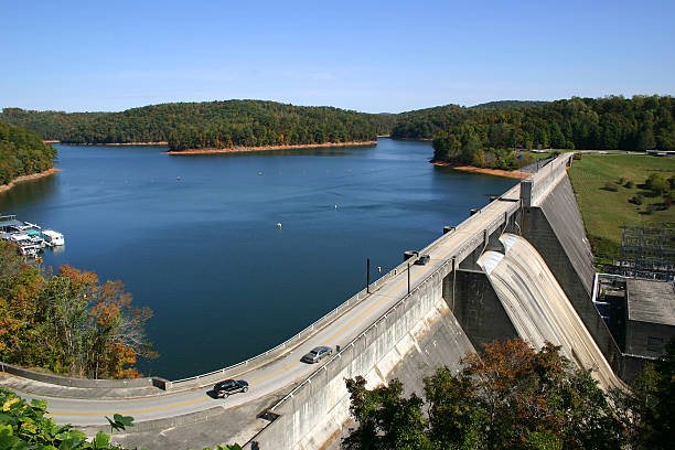 Norris Dam in East Tennessee. stock photo