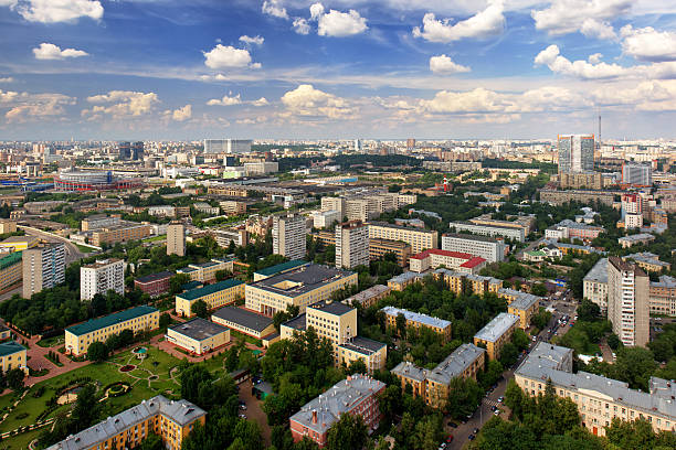 North districts of Moscow stock photo