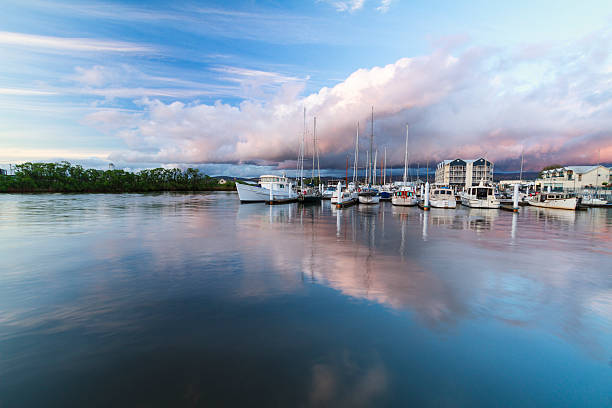 North Esk North Esk River Marina, Launceston, Tasmania. Australia. launceston australia stock pictures, royalty-free photos & images