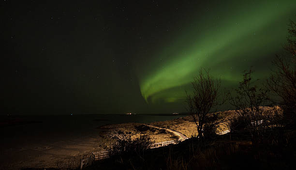 Northern light-Aurora Borealis stock photo