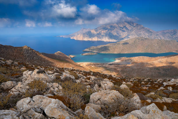 Northern part of Karpathos island,Greece stock photo