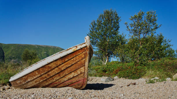 A norwegian boat, one of millions stock photo