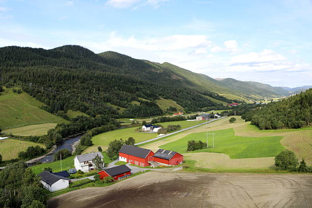 Norwegian landscape stock photo