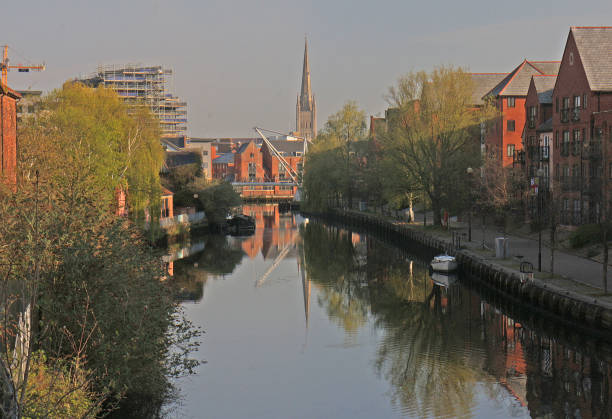 Norwich Riverside at River Wensum, England stock photo