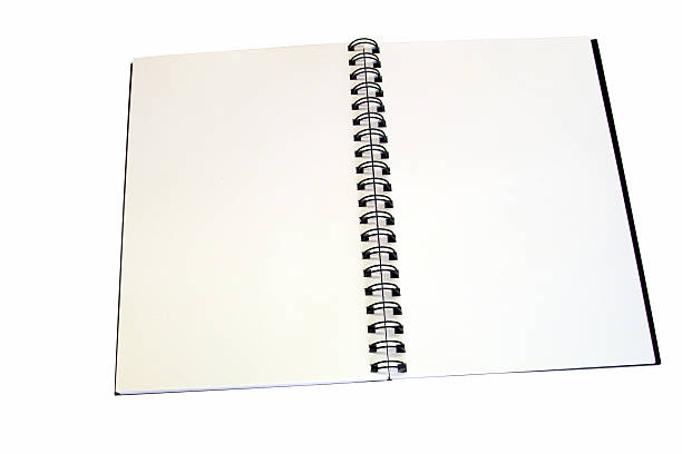 notebook w/ path stock photo