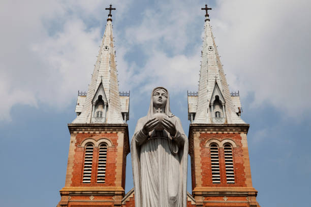 Notre Dame Cathedral of Saigon, Vietnam stock photo