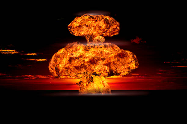 nuclear-explosion-in-an-outdoor-setting-picture-id531567785