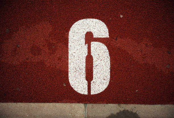 Number Six stock photo