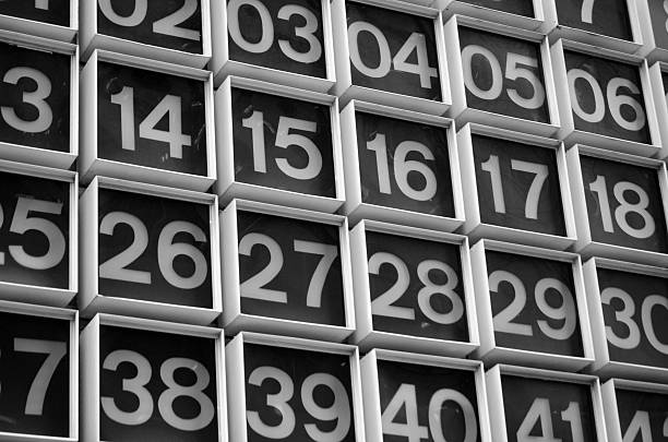 Numbers stock photo