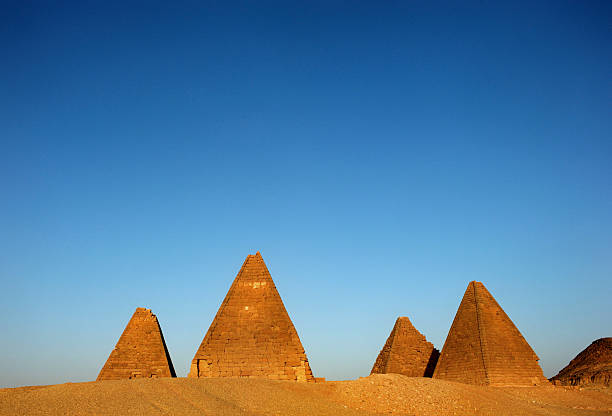 Nuri Pyramids, Sudan stock photo