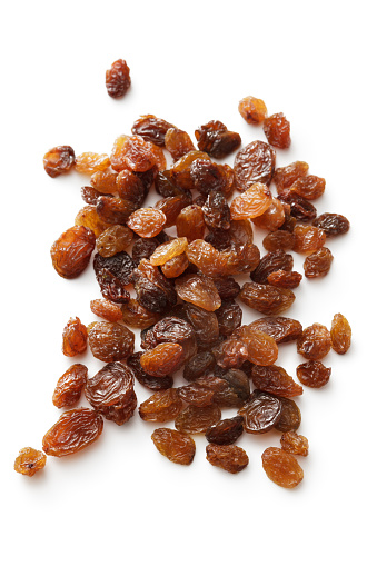 Nuts Raisins Isolated On White Background Stock Photo - Download Image ...
