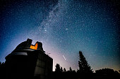 istock Observatory under milky way galaxy 1166629174