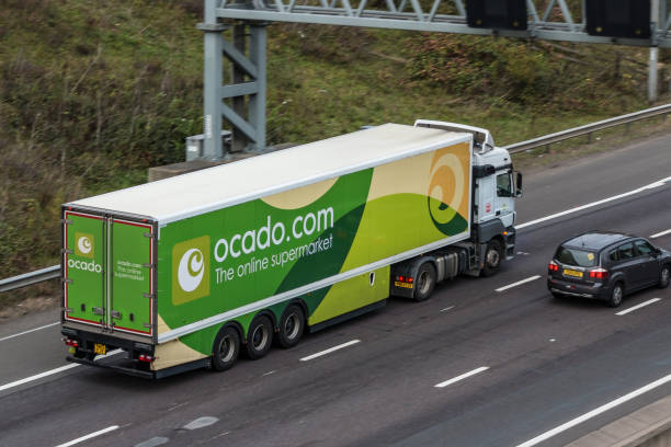 Ocado vrachtwagen Londen