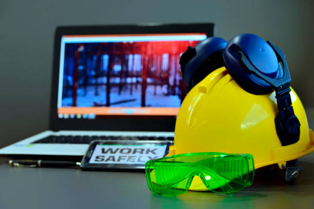 Occupational health and safety Construction concept  . stock photo