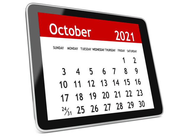 October 2021 Calendar Tablet
