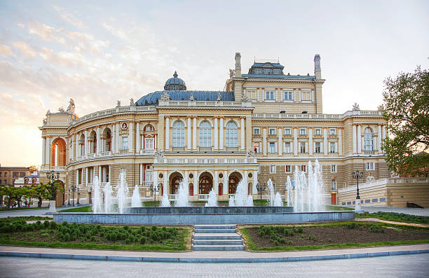 odessa national academic theater of opera and ballet - ukrayna stok fotoğraflar ve resimler